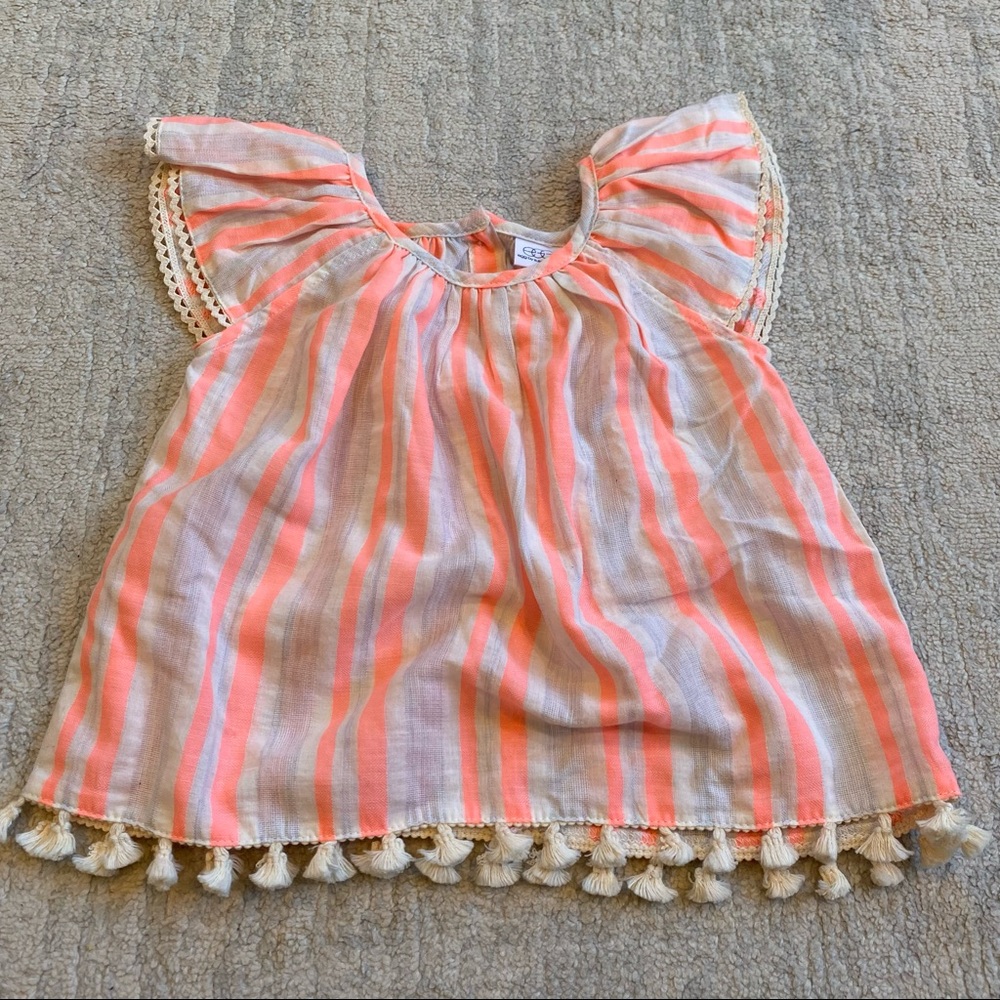 egg | Striped pompom top